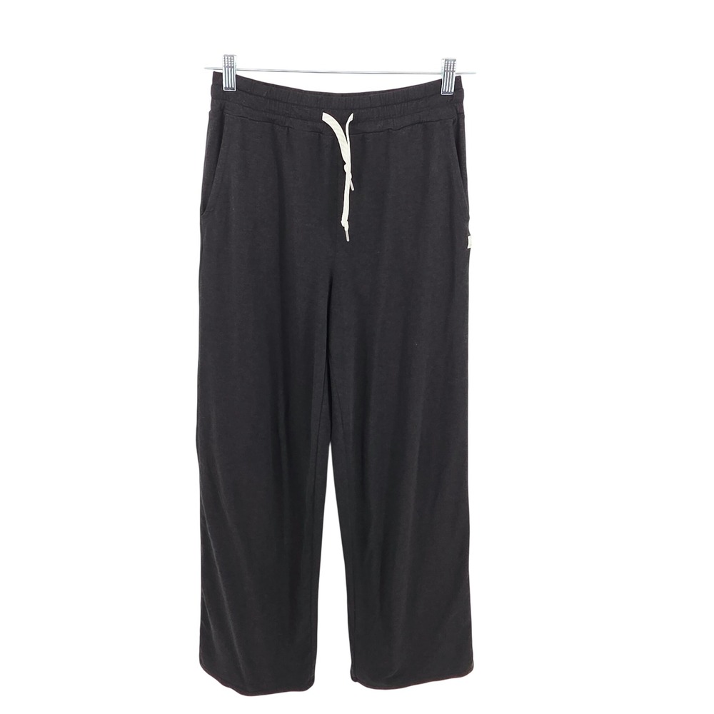 Vuori Womens Black Drawstring Wide Leg Halo Essentials Sweatpants Small VW4023